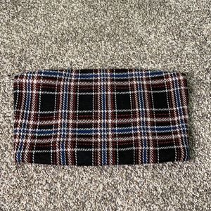 Plaid Bandeau Bra Top/Crop Top